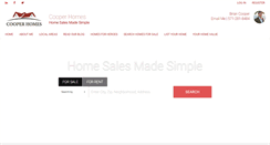 Desktop Screenshot of bcooperhomes.com